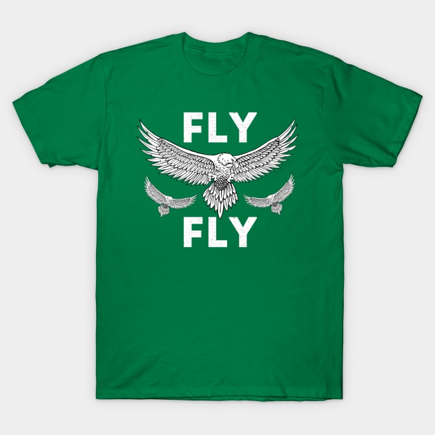 Flying Eagle Fly Shirt T-Shirt by JJDezigns